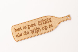 Wijnfles hanger 16 CM (Crisis)